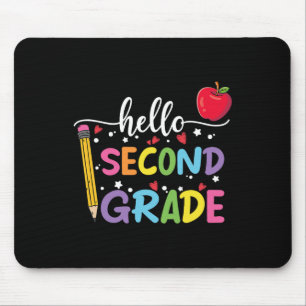 Hello second Grade Team 2nd Grade Back to School T Mouse Pad