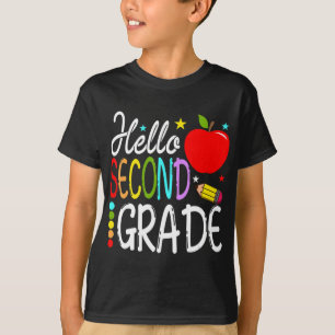 Hello Second Grade Team 2nd Grade Back to School T T-Shirt