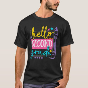 Hello Second Grade Team 2Nd Grade Back To School T T-Shirt