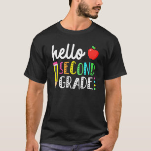 Hello Second Grade Team 2nd Grade Back To School T T-Shirt