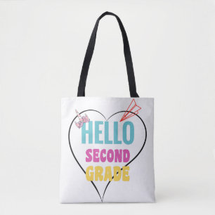 Hello Second Grade Tote Bag