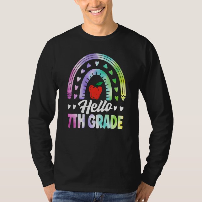 Hello Seventh Grade Back To School 7th Grade Squad T-Shirt (Front)