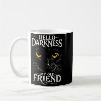 Hello Shadows Funny Black Cat Lover Coffee Mug
