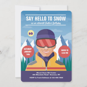Hello Snow Invitation