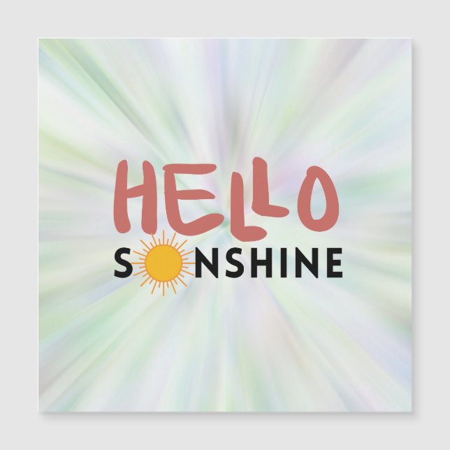 Hello Sonshine, Sun Rays, Summer vibes (Front)