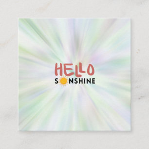 Hello Sonshine, Sun Rays, Summer vibes Calling Card