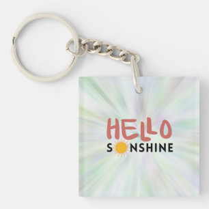 Hello Sonshine, Sun Rays, Summer vibes Key Ring