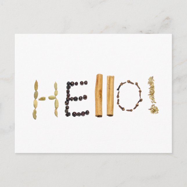 Hello! Spice Postcard (Front)
