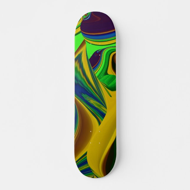 Hello Spring and Hello Sunshine! Abstrakt Skateboard (Front)