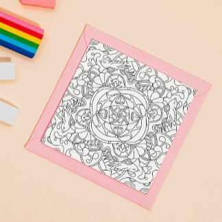 Hello Spring: Beautiful Colouring Page for Adults