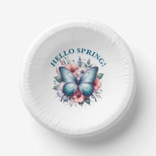 Hello Spring Butterfly-96282 Paper Plate