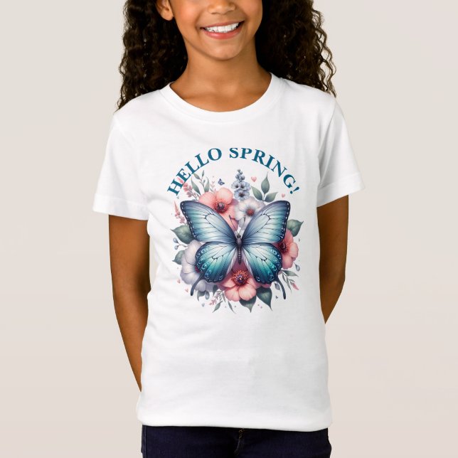 Hello Spring Butterfly-96282 T-Shirt (Front)