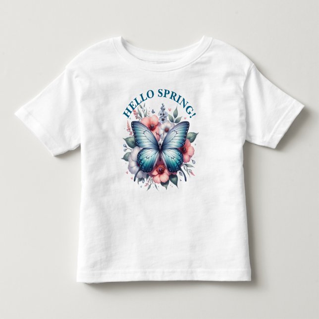 Hello Spring Butterfly-96282 Toddler T-Shirt (Front)