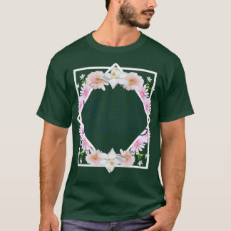 Hello Spring Flowers Floral Seasonal T-Shirt