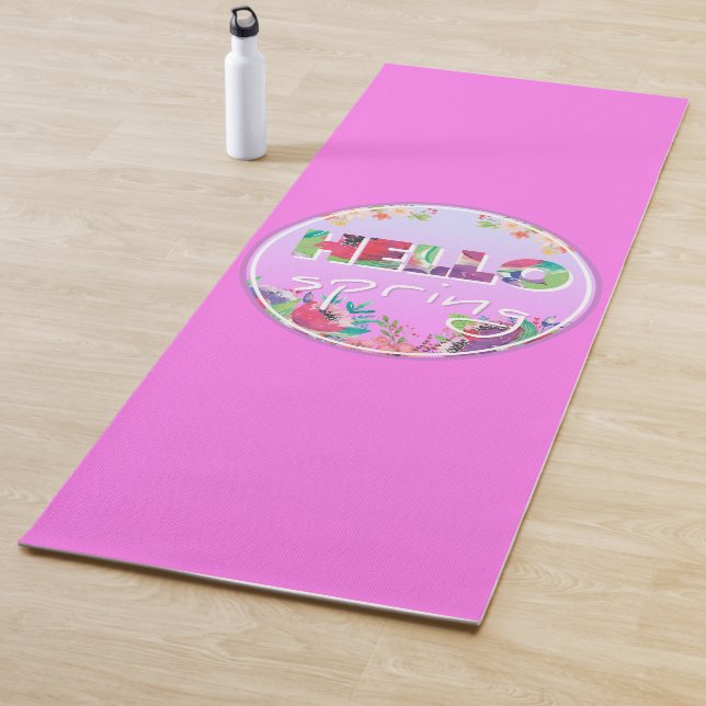 Hello Spring Flowers Yoga Mat (In Situ)