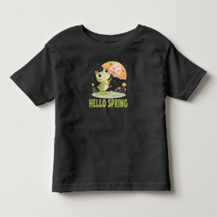 Hello Spring Frog Kids Toddler T-Shirt