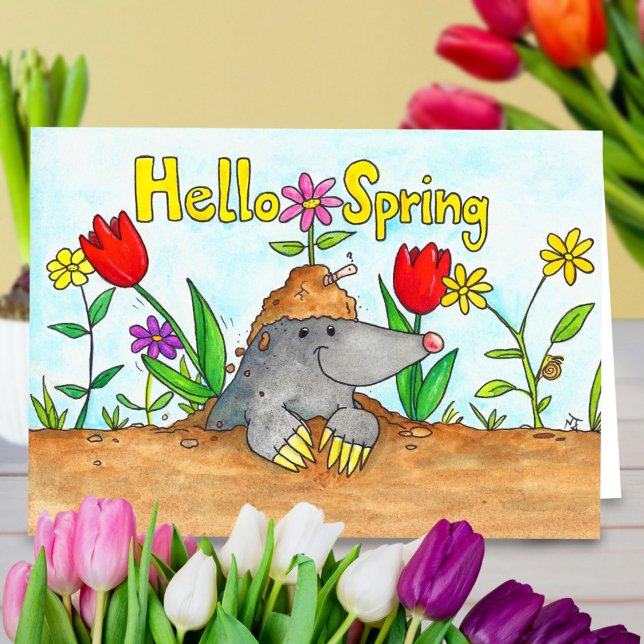 Hello Spring greeting card by Nicole Janes (Creator Uploaded)