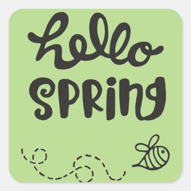 Hello Spring is in the Air Stickers (Front)