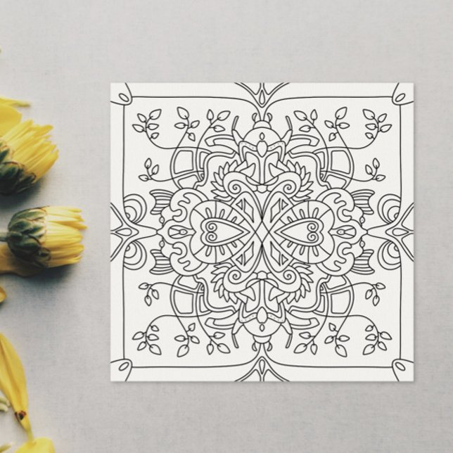 Hello Spring: Nature Inspired Colouring Page (Creator Uploaded)