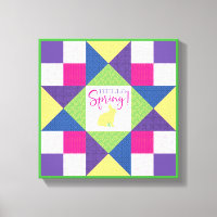 Hello Spring Ohio Star Quilt Block Pattern