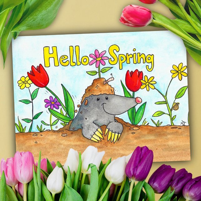 Hello Spring postcard by Nicole Janes (Creator Uploaded)