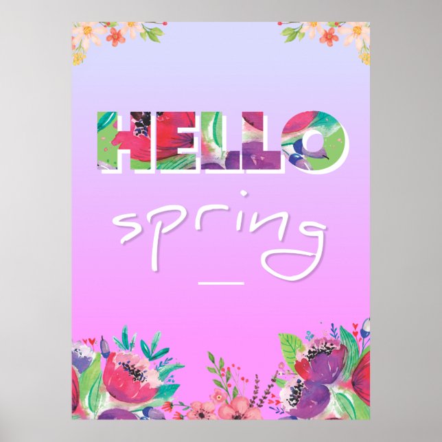 Hello Spring Poster (Front)
