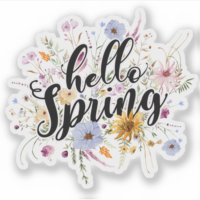 Hello Spring Quote  (Front)