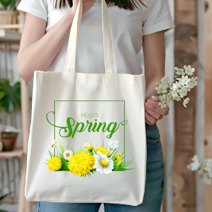 Hello Spring Season Tote Bag