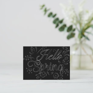 Hello Spring Sign  Card