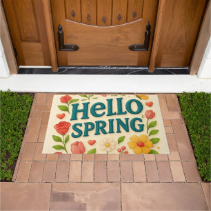  “Hello Spring” Vibe-Infused  Doormat