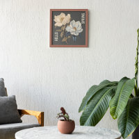 HELLO SPRING VINTAGE WHITE ELEGANT FLOWERS