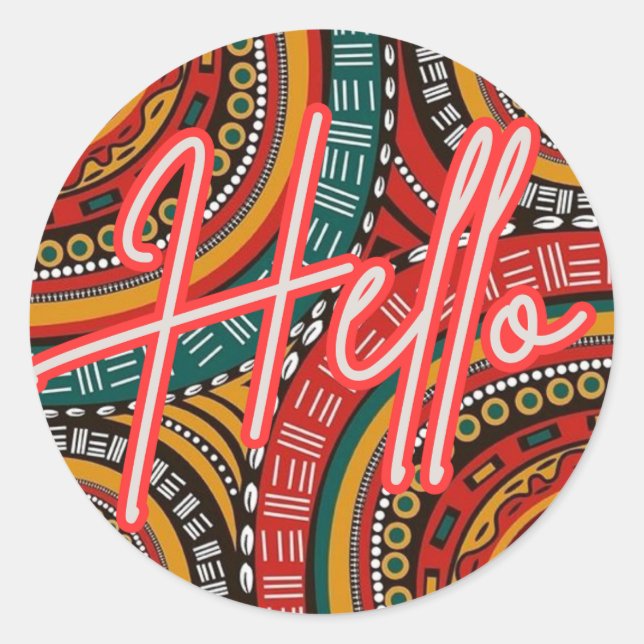 Hello stickers (Front)