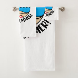 Hello Summer 2 Bath Towel Set
