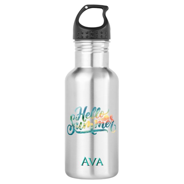 Hello Summer 532 Ml Water Bottle (Front)