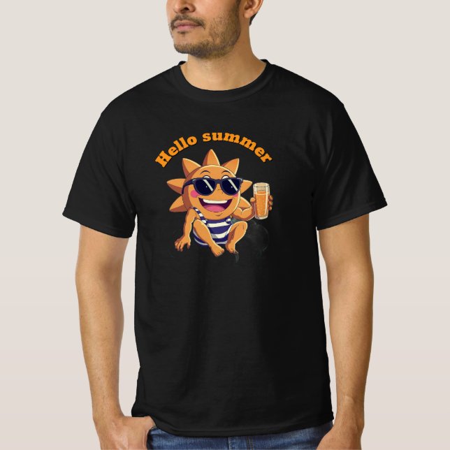 Hello summer  baby bodysuit (Front)