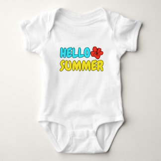 Hello Summer Baby Jersey Bodysuit