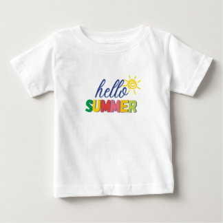 "hello summer" baby t-shirt