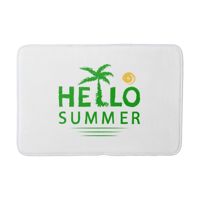 Hello Summer Bath Mat (Front)