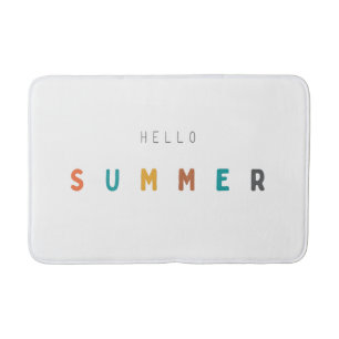 hello summer Bath Mat modern