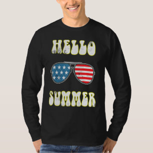 Hello Summer Beach Sunglasses Vacation T-Shirt