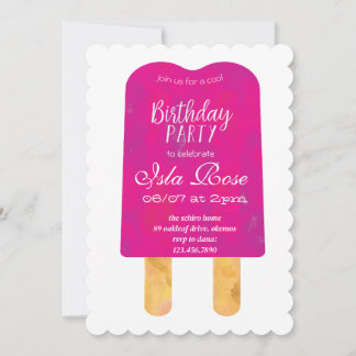Hello Summer Birthday Party Invitation
