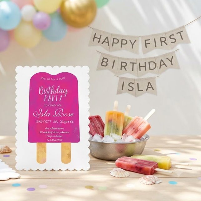 Hello Summer Birthday Party Invitation (Creator Uploaded)
