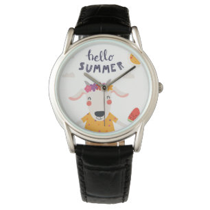 Hello Summer Black Crown Protect Watch