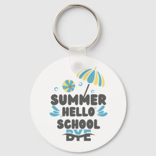 Hello Summer Bye School Acrylic Keychain