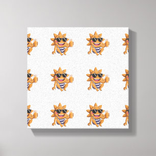 Hello summer canvas print