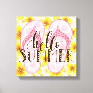 Hello Summer Canvas Print