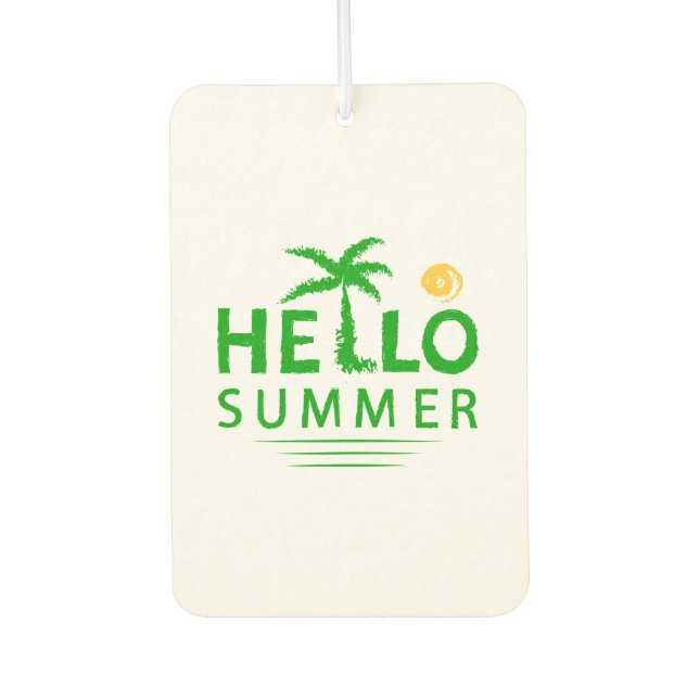 Hello Summer Car Air Freshener (Front)