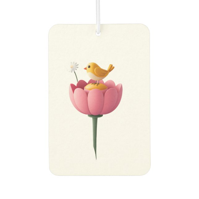 Hello summer  car air freshener (Front)