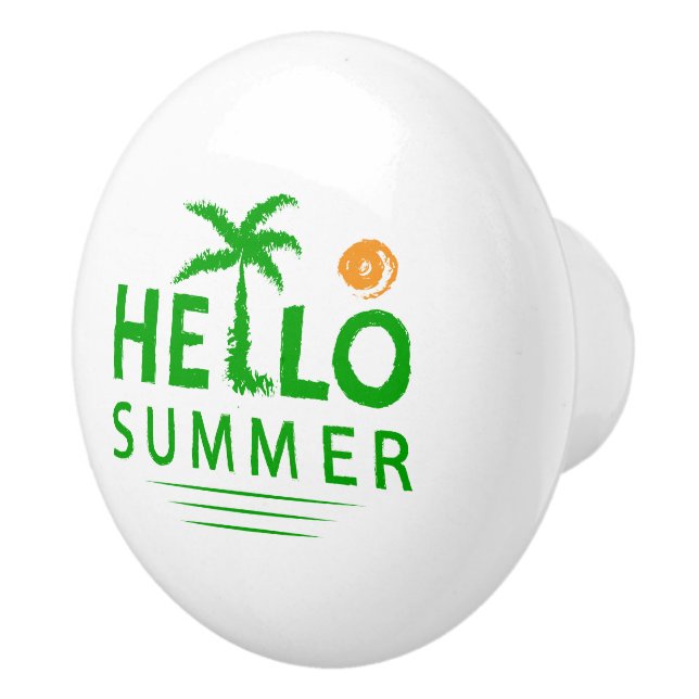 Hello Summer Ceramic Knob (Right)