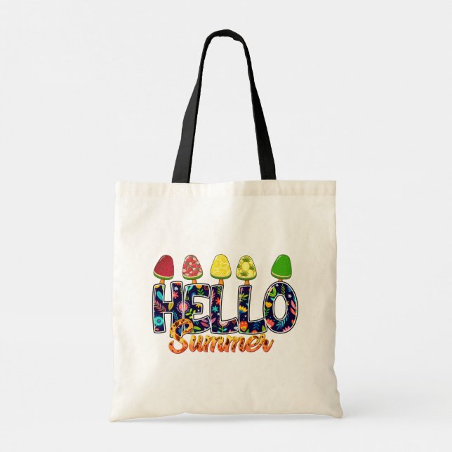 Hello Summer Chic, Modern Tote Bag (Back)